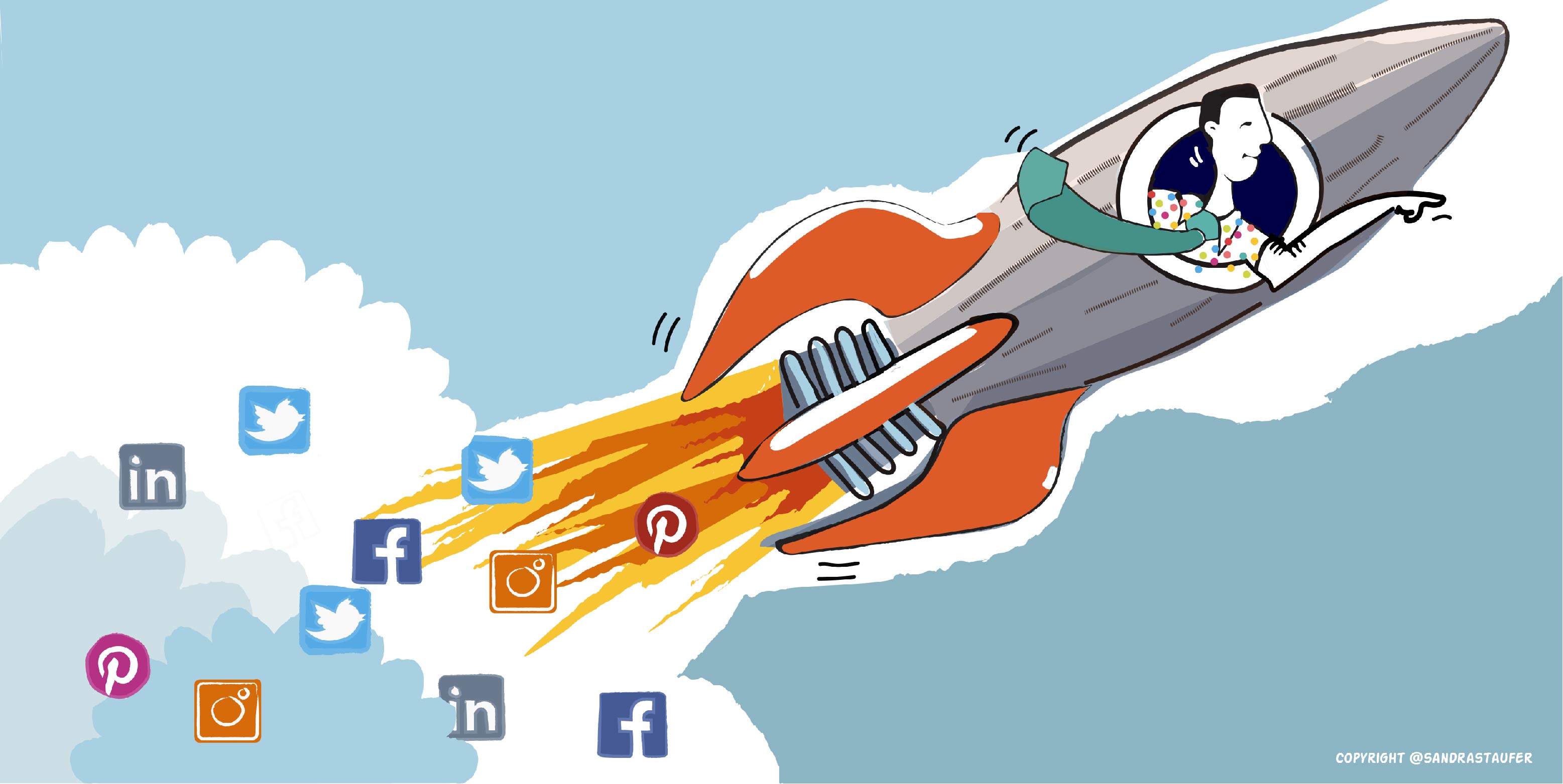 Illustration by #sandrastaufer for a Networking & Coaching Event by Heads-up Coaching: 'Boost your business through social media' Illustration by #sandrastaufer for a Networking & Coaching Event by Heads-up Coaching: 'Boost your business through social media'