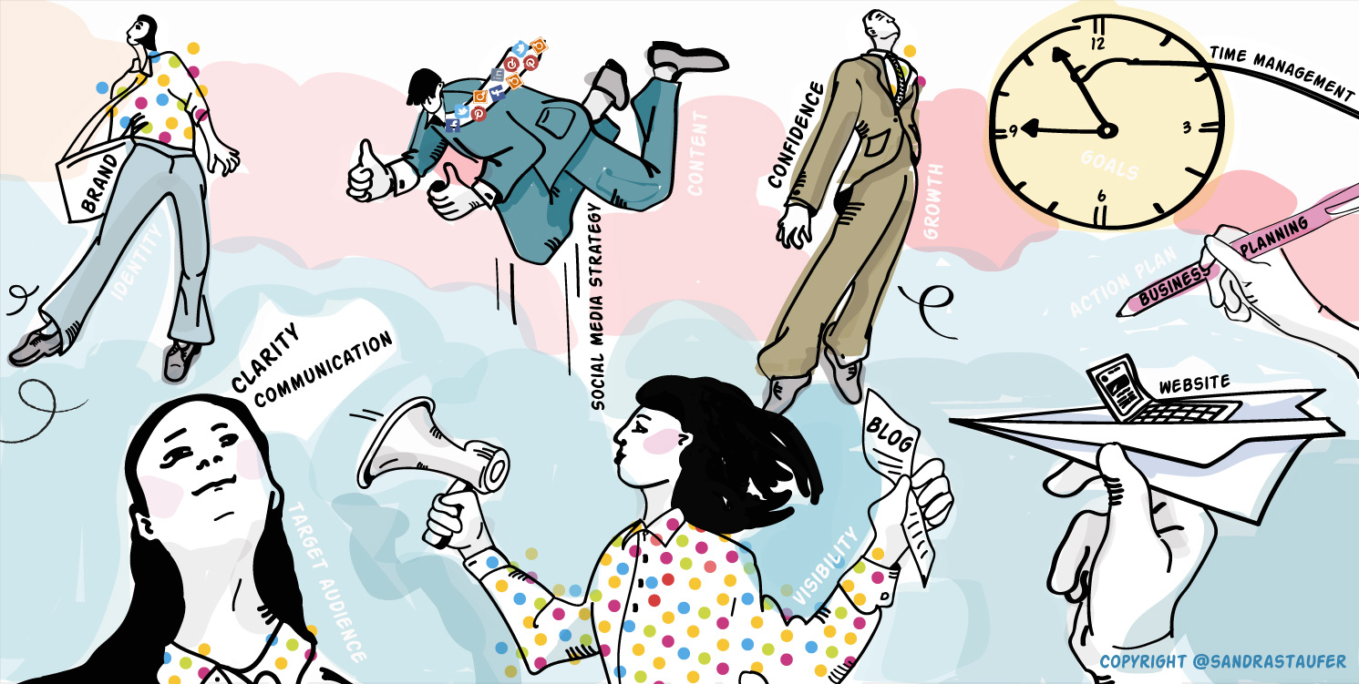 Illustration by #sandrastaufer for #headsupcoaching #businessboost Illustration by #sandrastaufer for #headsupcoaching #businessboost